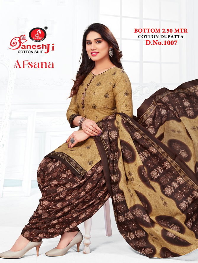 Afsana Vol 1 By Ganeshji Printed Cotton Dress Material catalog